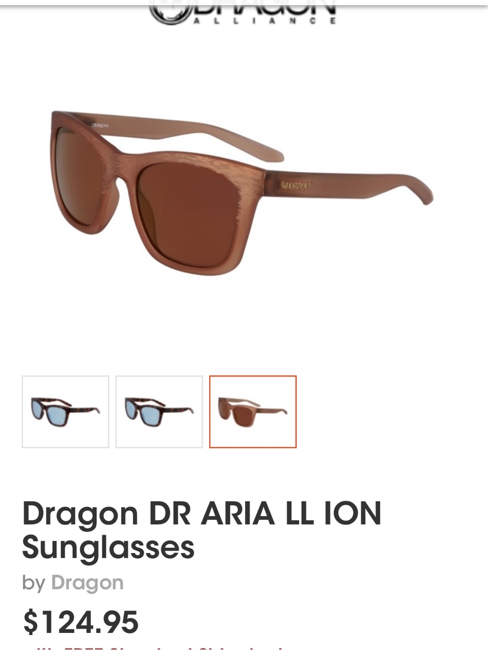 Dragon DR Aria LL Ion Sunglasses - Brown